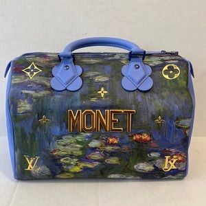 Louis Vuitton X Jeff Koons collab Monet speedy 30